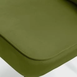 Habitat Alexis Velvet Cocktail Chair - Olive -Habitat 1341287 R Z006A