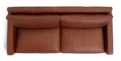 Habitat Chester Leather 3 Seater Sofa - Dark Feet - Tan -Habitat 1345616 R Z005A