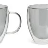 Habitat Double Walled Set Of 2 Coffee Cup - Grey -Habitat 1357147 R Z001A