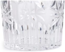 Habitat Palm Design Transparent Tumbler - Pack Of 4 -Habitat 1400056 R Z003A