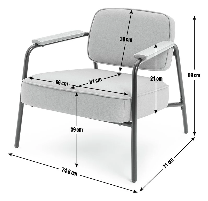Habitat Jesper Fabric Accent Chair - Yellow 6 Habitat Jesper Fabric Accent Chair - Yellow - Image 4