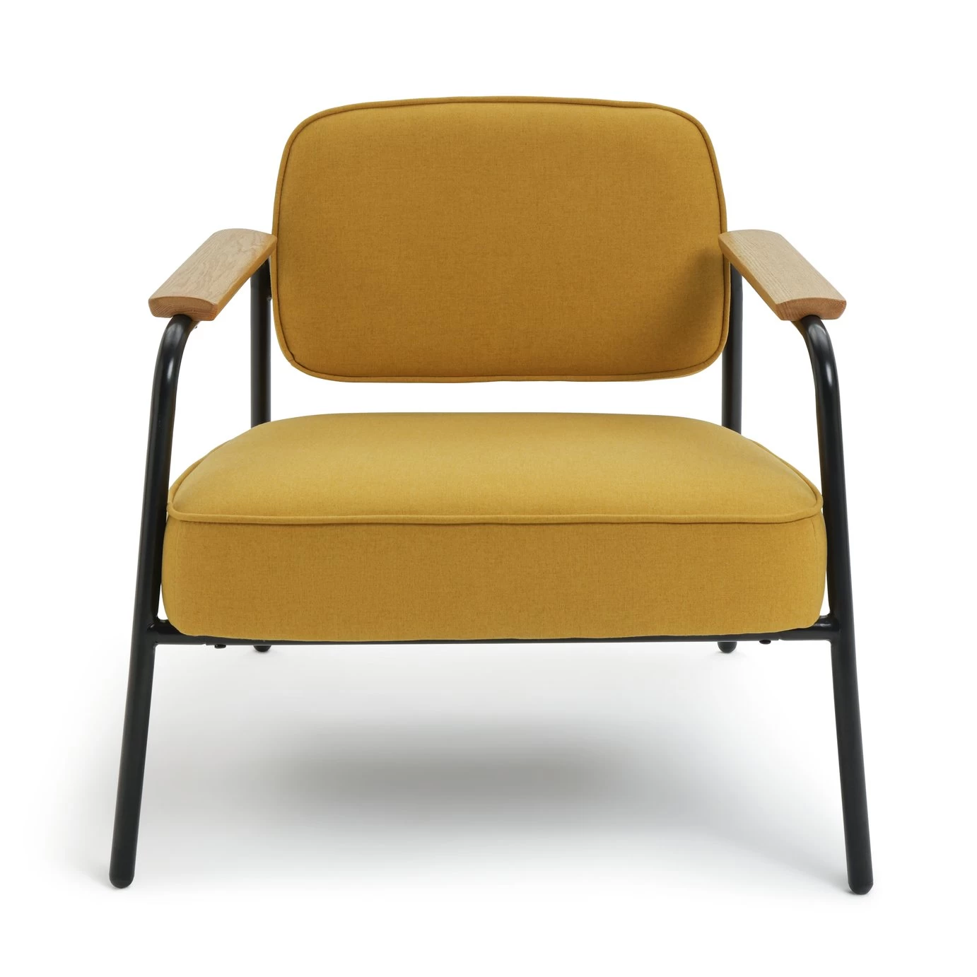 Habitat Jesper Fabric Accent Chair - Yellow 3 Habitat Jesper Fabric Accent Chair - Yellow