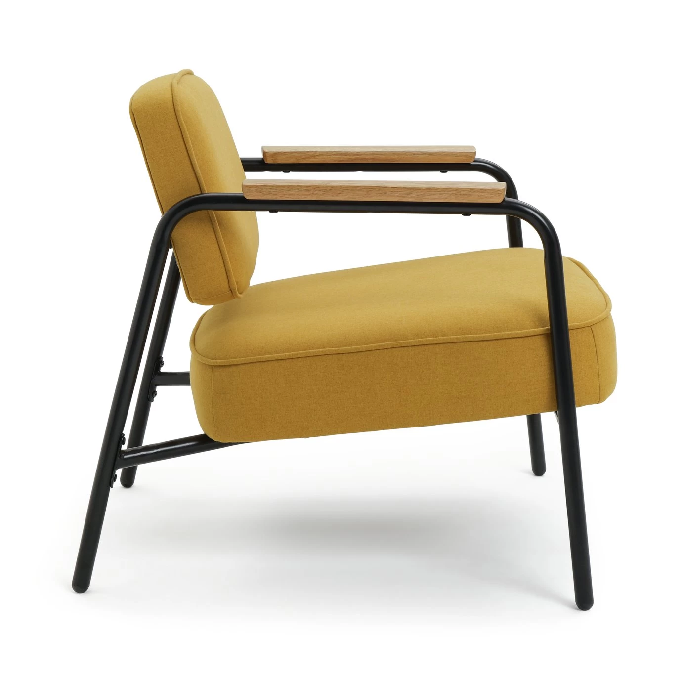 Habitat Jesper Fabric Accent Chair - Yellow 9 Habitat Jesper Fabric Accent Chair - Yellow - Image 7