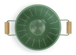 Habitat Enamel And Wood Colander -Habitat 1404519 R Z002A
