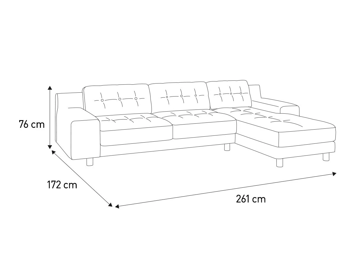 Habitat Hendricks Velvet Corner Chaise Sofa - Moss Green 6 Habitat Hendricks Velvet Corner Chaise Sofa - Moss Green - Image 4