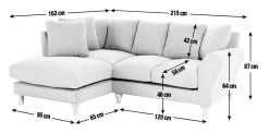 Habitat Carrie Fabric Right Hand Corner Chaise Sofa - Grey 11 Habitat Carrie Fabric Right Hand Corner Chaise Sofa - Grey -Habitat 1486355 R E001