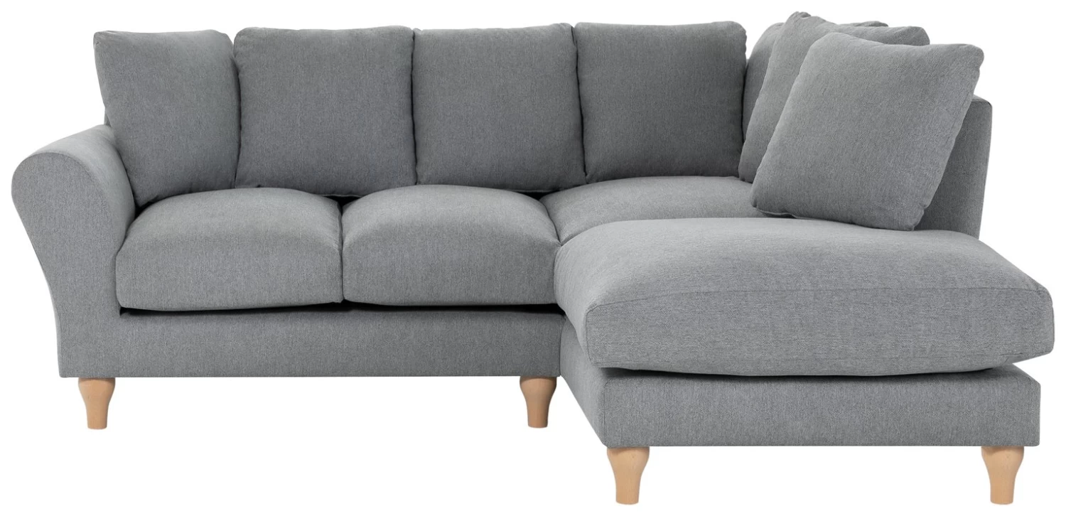 Habitat Carrie Fabric Right Hand Corner Chaise Sofa - Grey 6 Habitat Carrie Fabric Right Hand Corner Chaise Sofa - Grey - Image 4