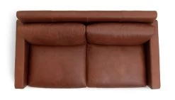 Habitat Chester Leather 2 Seater Sofa - Dark Feet - Tan -Habitat 1488346 R Z005A