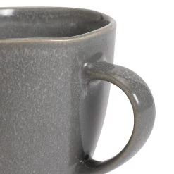 Habitat Set Of 4 Stoneware Mugs - Grey -Habitat 1489242 R Z003A