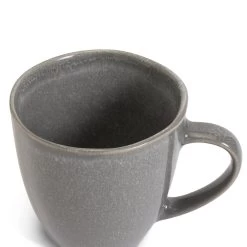 Habitat Set Of 4 Stoneware Mugs - Grey -Habitat 1489242 R Z004A