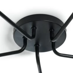 Habitat Rayner Steel 5 Light LED Flush Ceiling Light - Black -Habitat 1518261 R Z004A