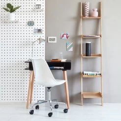 Habitat Bobby Metal Desk Lamp - Silver -Habitat 1719307 R Z010C