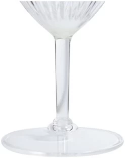 Habitat Palm Design Transparent Wine Glass - Pack Of 4 -Habitat 1933190 R Z003A