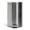 Habitat 12 Litre Round Pedal Bin - Silver -Habitat 1933286 R Z001A