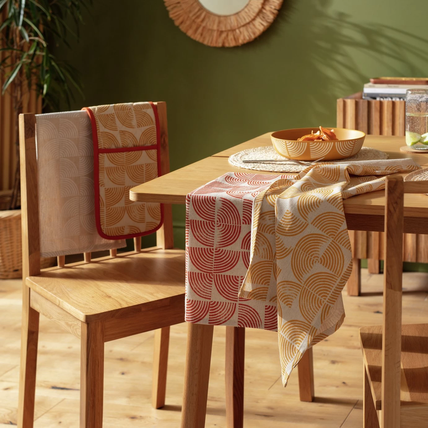 Habitat Block Print Textile Set 4 Habitat Block Print Textile Set - Image 2