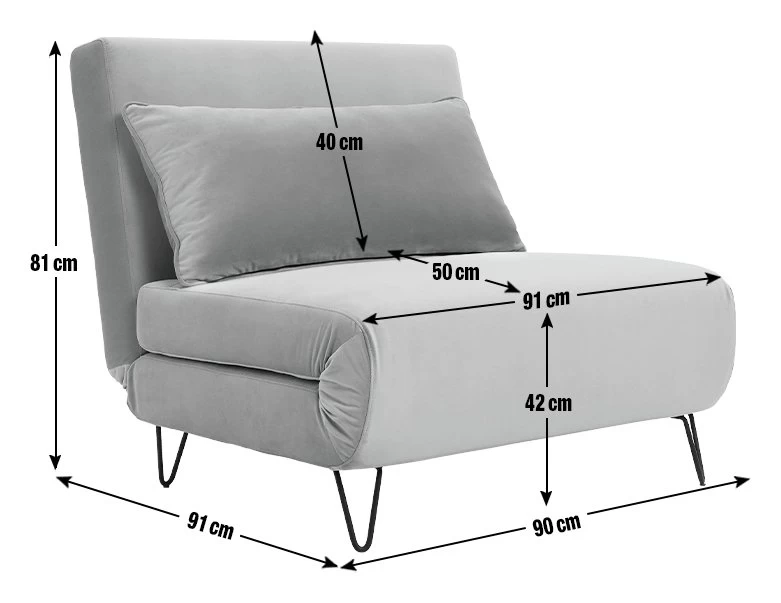 Habitat Roni Single Velvet Chairbed - Mint Green 6 Habitat Roni Single Velvet Chairbed - Mint Green - Image 4
