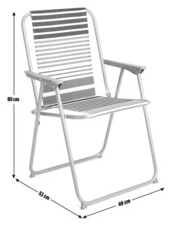 Habitat Folding Metal Garden Chair - Blue -Habitat 1952683 R E001