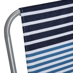 Habitat Folding Metal Garden Chair - Blue -Habitat 1952683 R Z003A