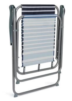 Habitat Folding Metal Garden Chair - Blue -Habitat 1952683 R Z005A