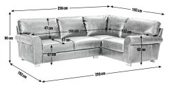 Habitat Salisbury Leather Left Hand Corner Sofa - Black -Habitat 1954526 R E001