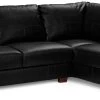 Habitat Salisbury Leather Left Hand Corner Sofa - Black 1 Habitat Salisbury Leather Left Hand Corner Sofa - Black -Habitat 1954526 R Z001A