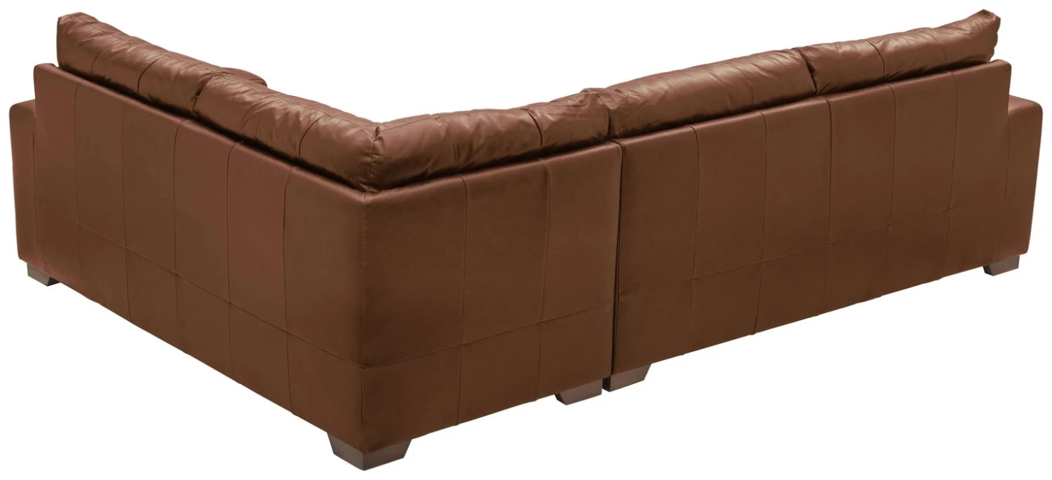 Habitat Eton Leather Left Hand Corner Sofa - Tan 7 Habitat Eton Leather Left Hand Corner Sofa - Tan - Image 5