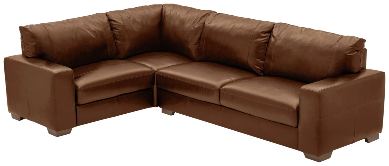 Habitat Eton Leather Right Hand Corner Sofa - Tan 3 Habitat Eton Leather Right Hand Corner Sofa - Tan