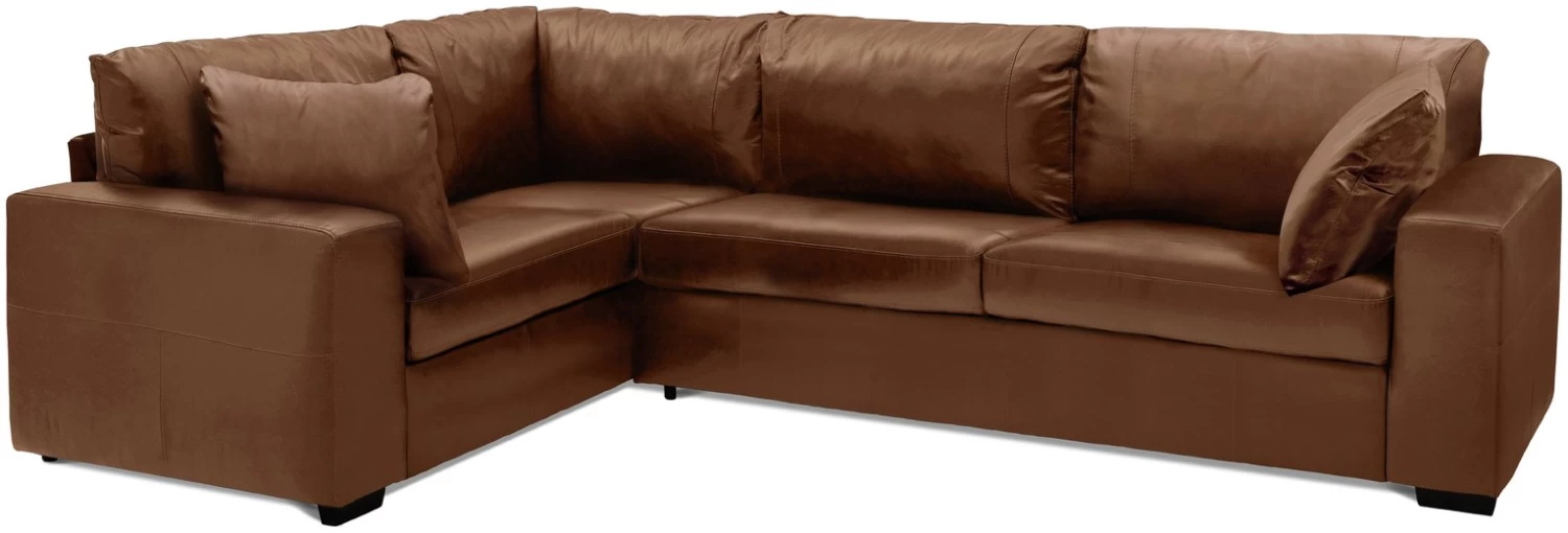 Habitat Eton Leather Right Hand Corner Sofa - Tan 5 Habitat Eton Leather Right Hand Corner Sofa - Tan - Image 3