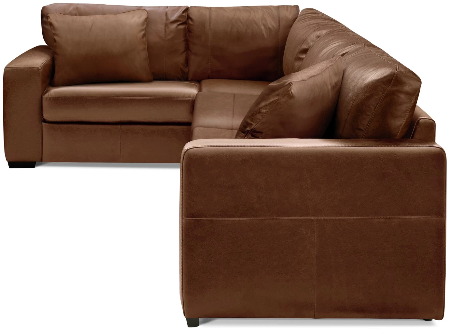 Habitat Eton Leather Right Hand Corner Sofa - Tan 6 Habitat Eton Leather Right Hand Corner Sofa - Tan - Image 4