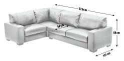 Habitat Eton Leather Right Hand Corner Sofa - Tan 17 Habitat Eton Leather Right Hand Corner Sofa - Tan -Habitat 1958285 R Z020A
