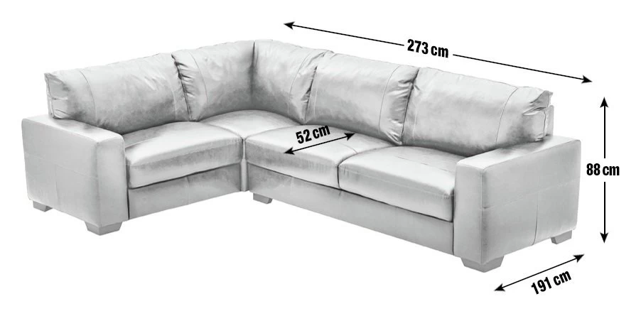 Habitat Eton Leather Right Hand Corner Sofa - Tan 10 Habitat Eton Leather Right Hand Corner Sofa - Tan - Image 8