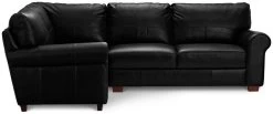 Habitat Salisbury Leather Right Hand Corner Sofa - Black -Habitat 1958319 R Z002A