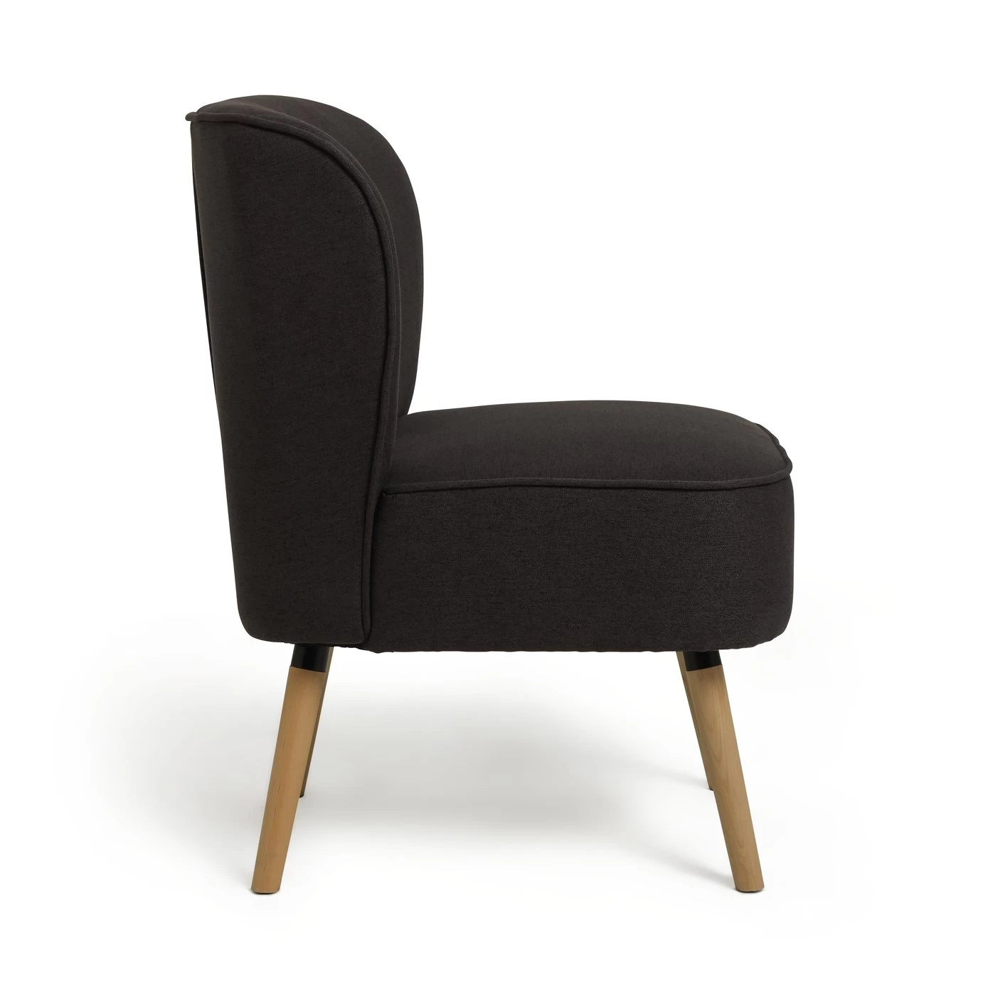 Habitat Eppy Fabric Accent Chair - Charcoal 8 Habitat Eppy Fabric Accent Chair - Charcoal - Image 6