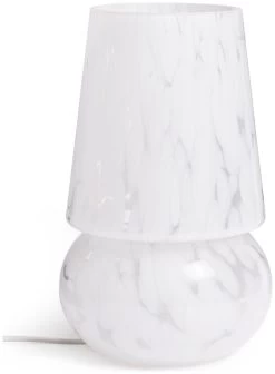 Habitat Rahnn Confetti Glass Table Lamp - White -Habitat 1970421 R Z001C
