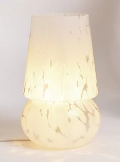 Habitat Rahnn Confetti Glass Table Lamp - White -Habitat 1970421 R Z002A