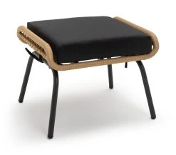 Habitat 7 Seater Rattan Effect Garden Corner Sofa Set- Black -Habitat 1975165 R Z004A