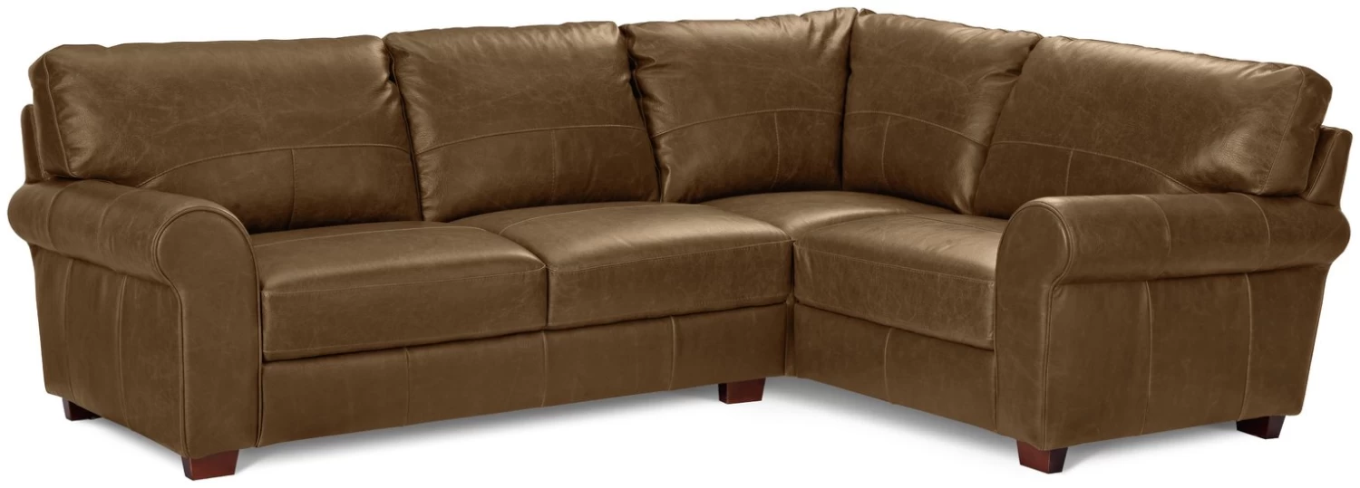 Habitat Salisbury Leather Left Hand Corner Sofa - Tan 3 Habitat Salisbury Leather Left Hand Corner Sofa - Tan