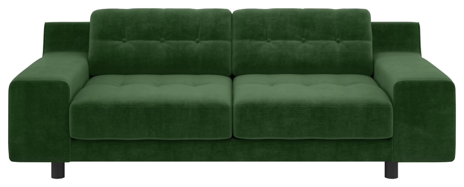 Habitat Hendricks Velvet 3 Seater Sofa - Moss Green 3 Habitat Hendricks Velvet 3 Seater Sofa - Moss Green