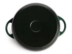 Habitat 4 Litre Cast Iron Casserole Dish - Green -Habitat 2003342 R Z004A