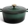 Habitat 5.3 Litre Cast Iron Casserole Dish - Green -Habitat 2003610 R Z001A