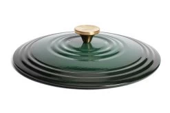 Habitat 5.3 Litre Cast Iron Casserole Dish - Green 10 Habitat 5.3 Litre Cast Iron Casserole Dish - Green -Habitat 2003610 R Z003A