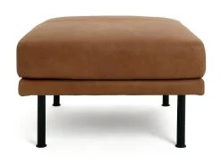 Habitat Moore Leather Ottoman Footstool - Tan 10 Habitat Moore Leather Ottoman Footstool - Tan -Habitat 2009432 R Z002A