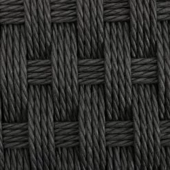 Habitat Faro Woven Paper Rope And Oak Accent Chair - Black -Habitat 2013112 R B001