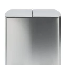 Habitat 40 Litre Twin Compartment Pedal Bin - Silver 10 Habitat 40 Litre Twin Compartment Pedal Bin - Silver -Habitat 2014410 R Z004A