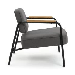 Habitat Jesper Fabric Accent Chair - Grey -Habitat 2016504 R Z004A