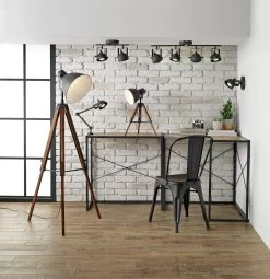 Habitat Loft Living Tripod Table Lamp - Grey -Habitat 2017596 R Z004C