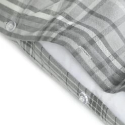 Habitat Grey Brushed Check Bedding Set - Single -Habitat 2019350 R Z004A