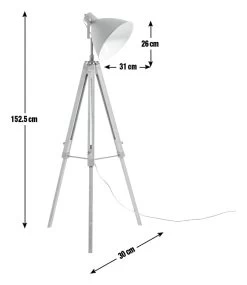 Habitat Industrial Tripod Floor Lamp -Habitat 2023683 R E001