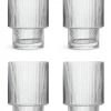 Habitat Ribbed Set Of 4 Tumbler Glasses -Habitat 2027658 R Z001A