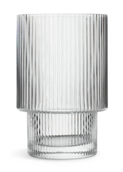 Habitat Ribbed Set Of 4 Tumbler Glasses -Habitat 2027658 R Z002A